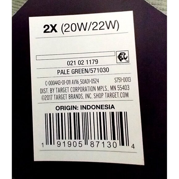 Ava & Viv Women's Tunic Sweatshirt Balloon Sleeves Cowl Neck Pale Green - 2X NWT - Picture 8 of 9